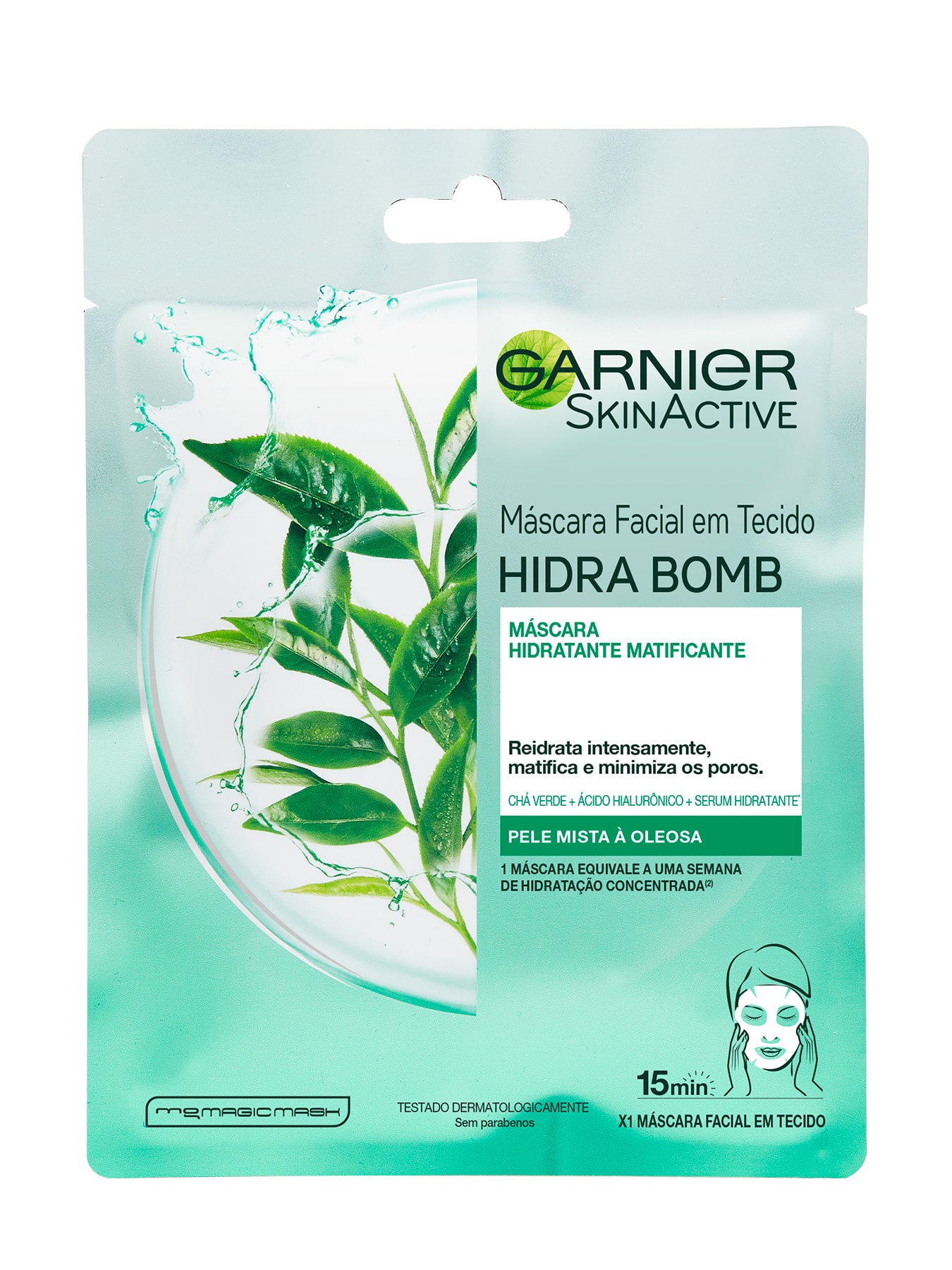 Mascara facial em tecido